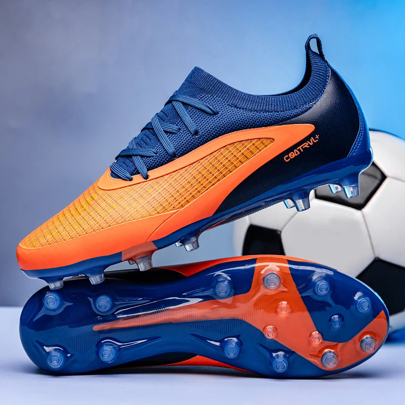 New Men Soccer Shoes Sport Cleats Adult Breathable Non Slip Football Boots Outdoor Long Spikes Training Boys Match Comfortable