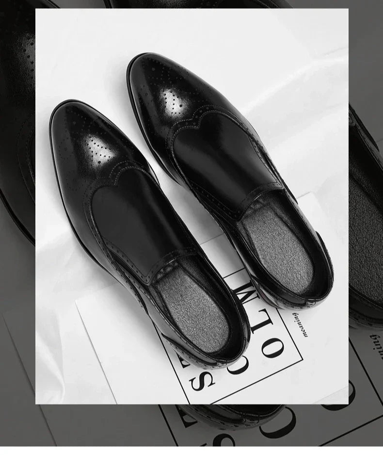 Big Size New Dress Shoes for Men Summer Autumn Business Casual Shoes Male Fashion Solid Color Wedding Elegant Shoes Man
