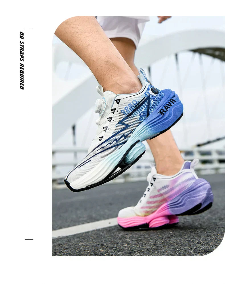 2025 New Men's Running Shoes Cushioning Carbon Plate Racing Marathon Athletic Shoes Comfortable Non-slip Sports Tennis Shoes