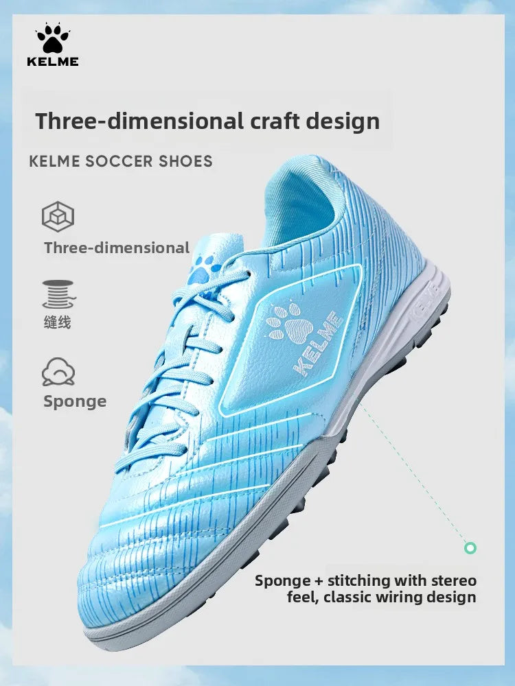 Kelme Children's Soccer Shoes Men's Adult Nail Anti Slip Soccer Boots Elementary School Anti Slip Tf Football Shoes