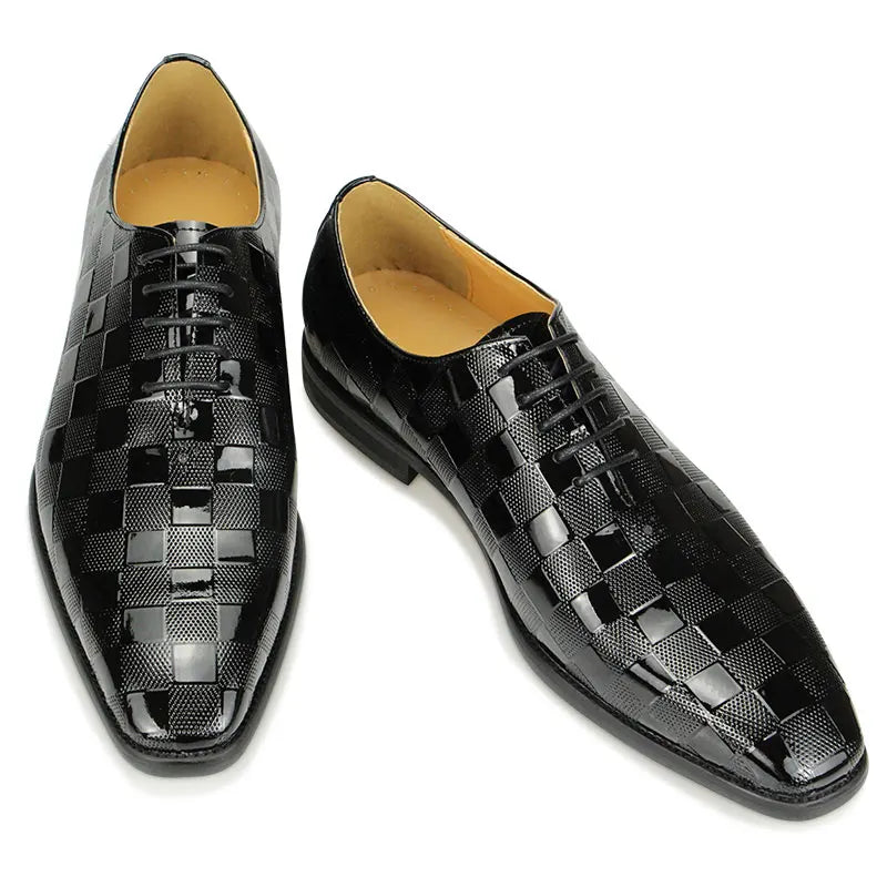 Fashion New High Quality Genuine Leather Shoes Men's Black Formal Dress Wedding Footwear Gentleman Style Loafers Handmade