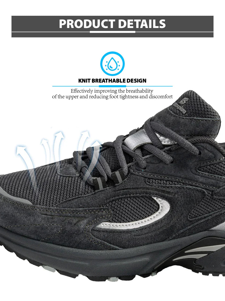 New Running Shoes Men Outdoor Fashion Lightweight Mesh Sports Shoes Male Casual Breathable Non-Slip Walking Shoes