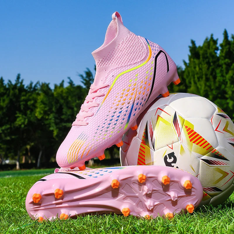New Men Soccer Shoes Unisex Futsal Cleats Football Boots Professional Ultralight Women Hot Sale High-quality TF/FG Sneakers