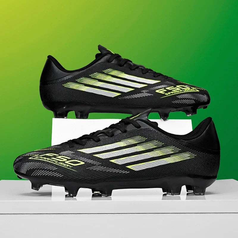 New Men Professional Football Boots Non-Slip TF/FG Boys Sneakers Match Soccer Shoes Ankle Comfortable Sports Shoes Unisex