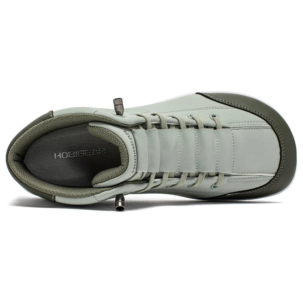 Mid Top Barefoot Shoes Mens Womens Wide Toe Ankle Boots Outdoor Non-Slip Artificial Leather Shoes