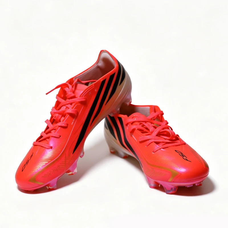 Pink F50-WC Mens Football Boots Training Studded Fast Soccer Cleats Outdoor Non Slip Football Shoes Chuteira Campo 36-45
