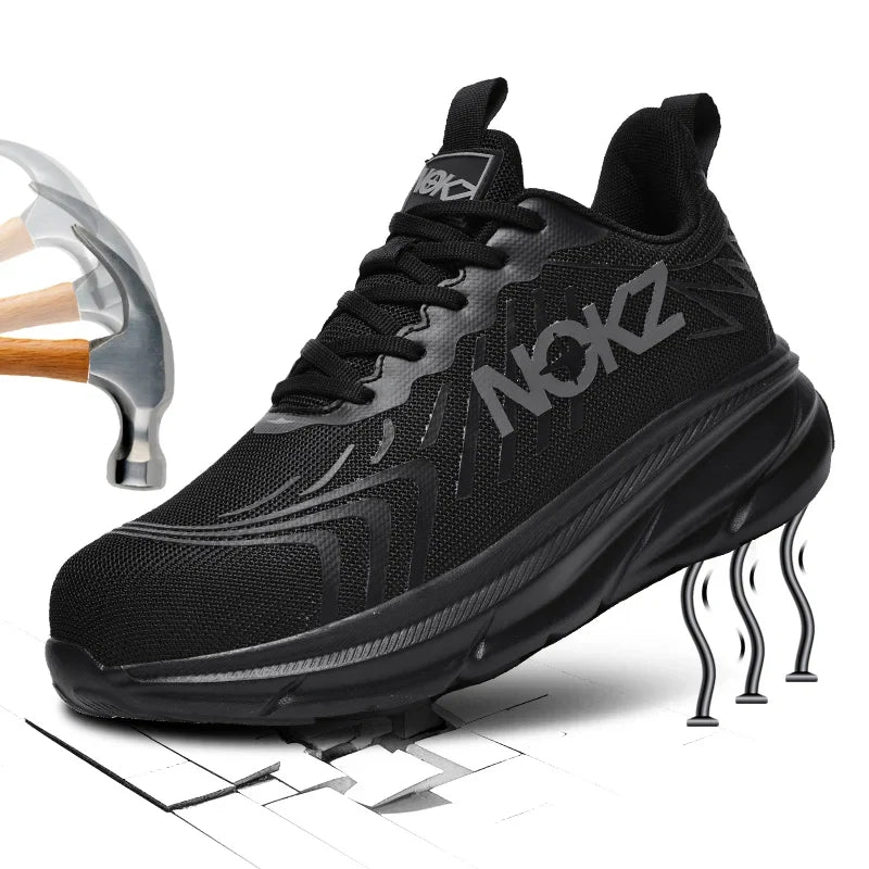 Summer New Couple Work Safety Shoes Steel Toe Cap Men's Work Shoes Protection Sneakers Indestructible shoes Puncture-Proof Boots