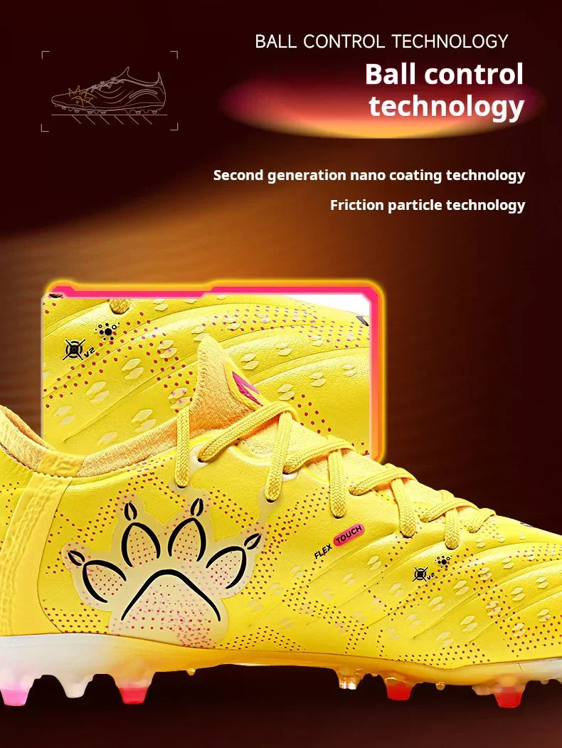 High-end Football Shoes Short Nail Anti Slip Football Boots Artificial Grass Cushioning Training Mg Football Shoes