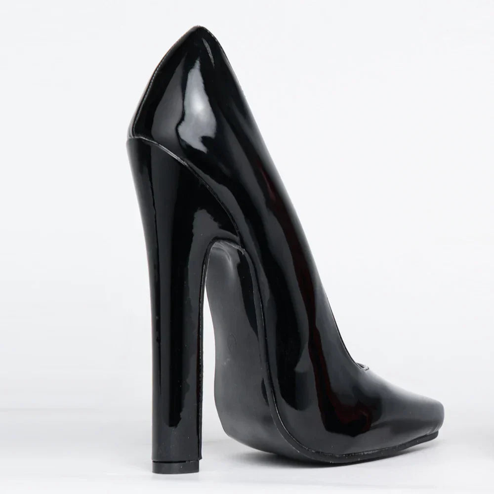 New Style Bold 6 Inch High Heel Fetish Pump Drag Queen Unsiex Shoes Size 5 To 15