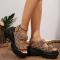 Women Wedge Sandals 2024 New Summer Fashion Thick Slippers Soled Casual Increased Wear Lightweight Beach Sandals Shoes for Women
