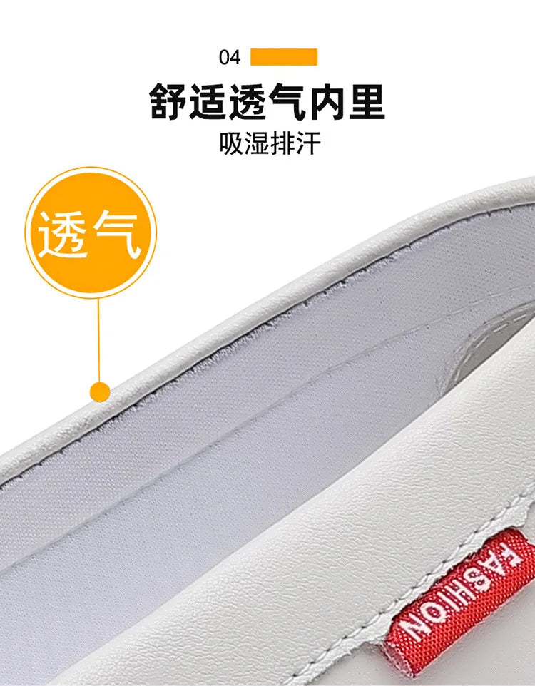 2026 New Solid Color Business Casual Shoes for Men Spring Autumn Soft Leather Shoes Male Fashion Light Driving Shoes Man
