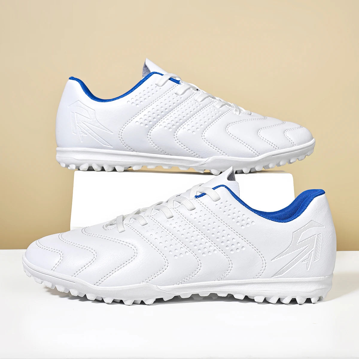 Outdoor Men Soccer Cleats With TF Turf Sole, Soft Comfort Breathable Shoes For Competitive Game