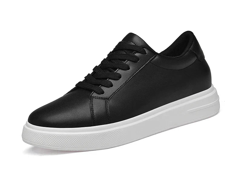 New  Men's Sneakers Elevator Shoes Heightening Height Increase Insole 6-10CM High Heels Shoes Leather Sport Shoes Men Shoes