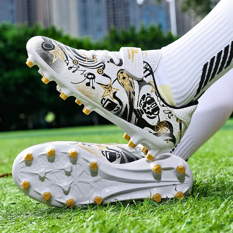 Children's Soccer Shoes Cleats Sneakers FG Sport Non-Slip Kids Football Boots Training Match Boys Youth Professional Shoes New