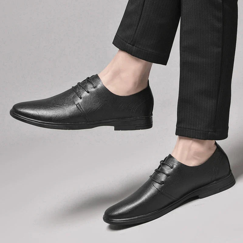 Classic Dress Mens Flats for Wedding Men Oxfords Shoes Fashion Casual Footwear Men New Genuine Leather for Male Walking Shoes