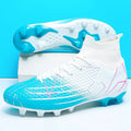 New Professional High Top Football Shoes Artificial Grass Leather Youth Students Training Soccer Shoes for Men And Women Sports