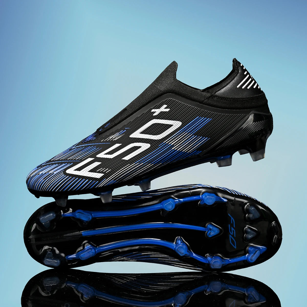 Durable Youth Football Boots PU Woven Upper TPU AG FG Studs Breathable Anti-Slip Wear-Resistant Sports Footwear