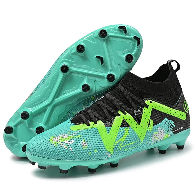 Outdoor Cleats FG/TF Soccer Shoes Society Men's Football Boots Grass Anti-Slip Training  Futsal Sneakers Children Sport Footwear