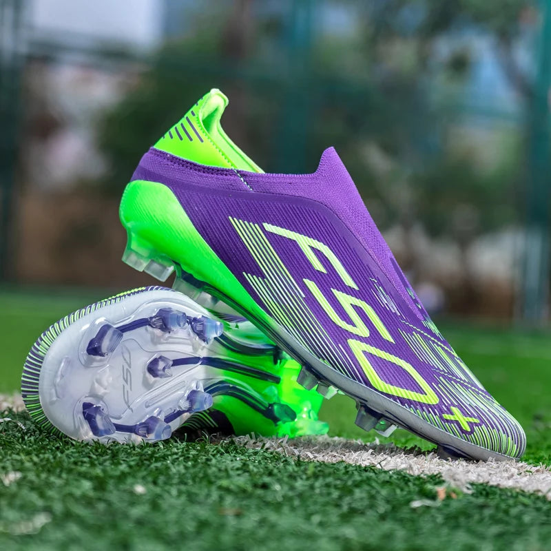 New Men Soccer Shoes Indoor Cleats Sport Futsal Training Match Grass Ultralight Sport Comfortable Adult Non-Slip Football Boots