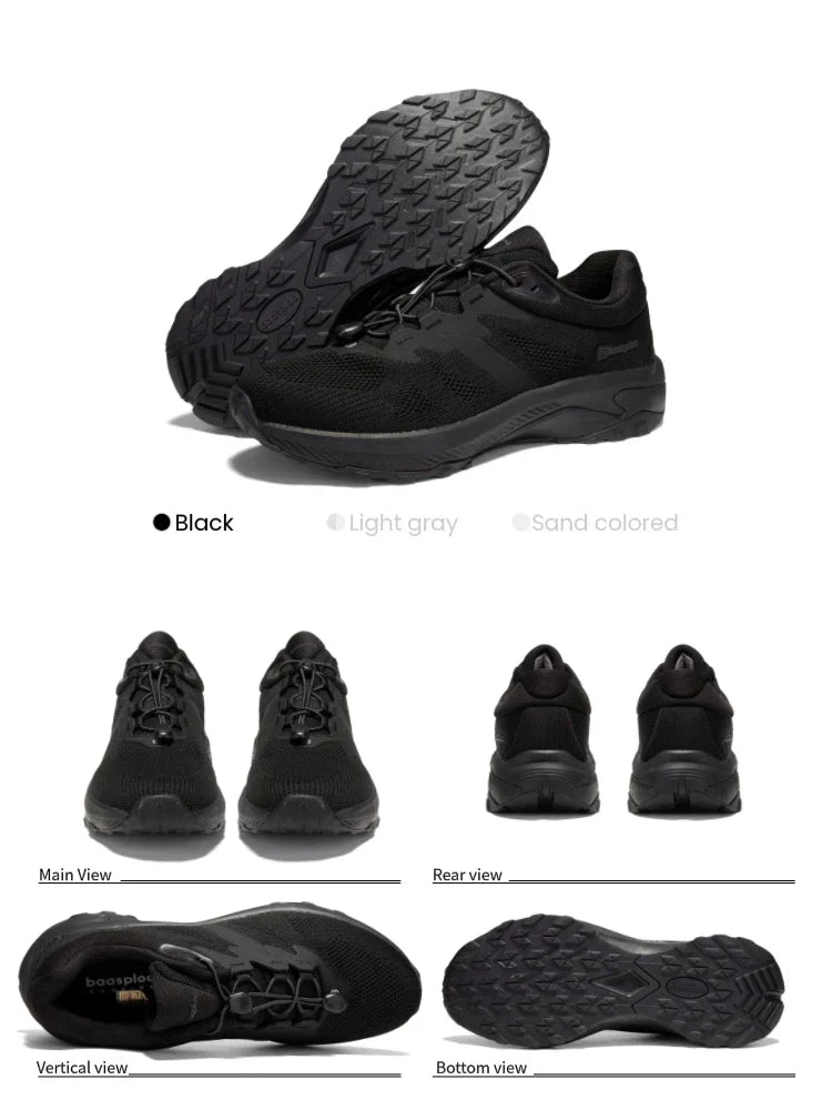 Hiking Shoes Men Outdoor Waterproof Camping Resistant Non Slip Sneakers Male Casual Lightweight Lace-Up Walking Shoes