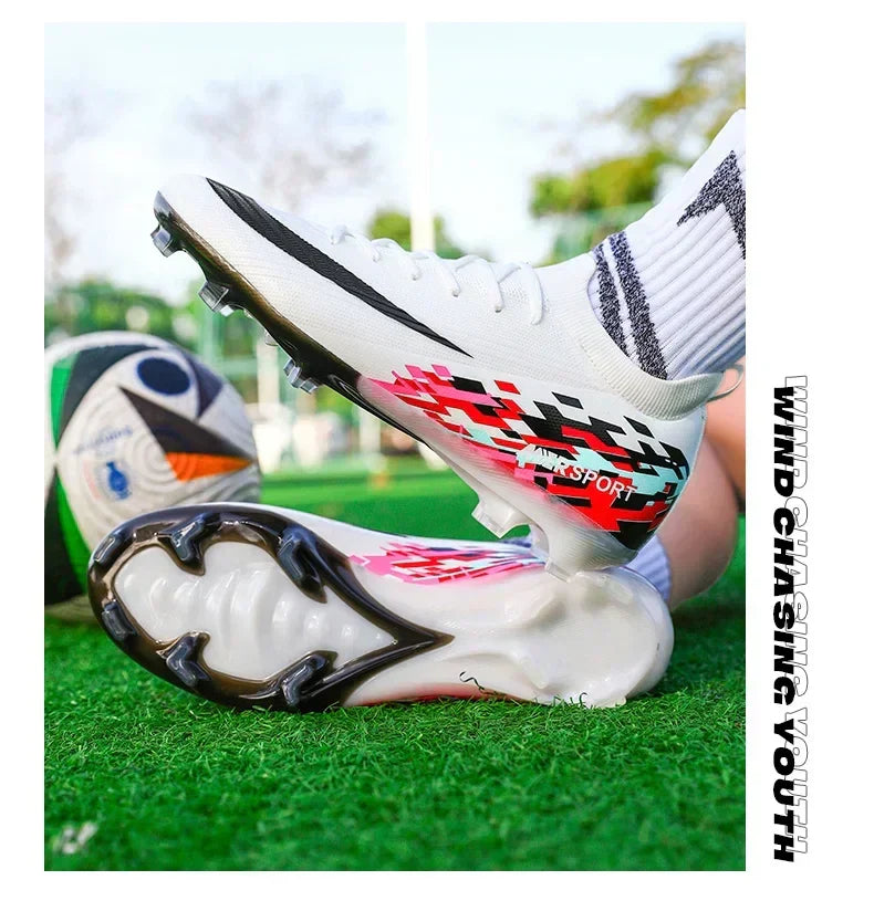 New Men Football Boots Ultralight Soccer Shoes Sport Outdoor Match Unisex Non-Slip Cleats Adult Comfortable Grass High-quality
