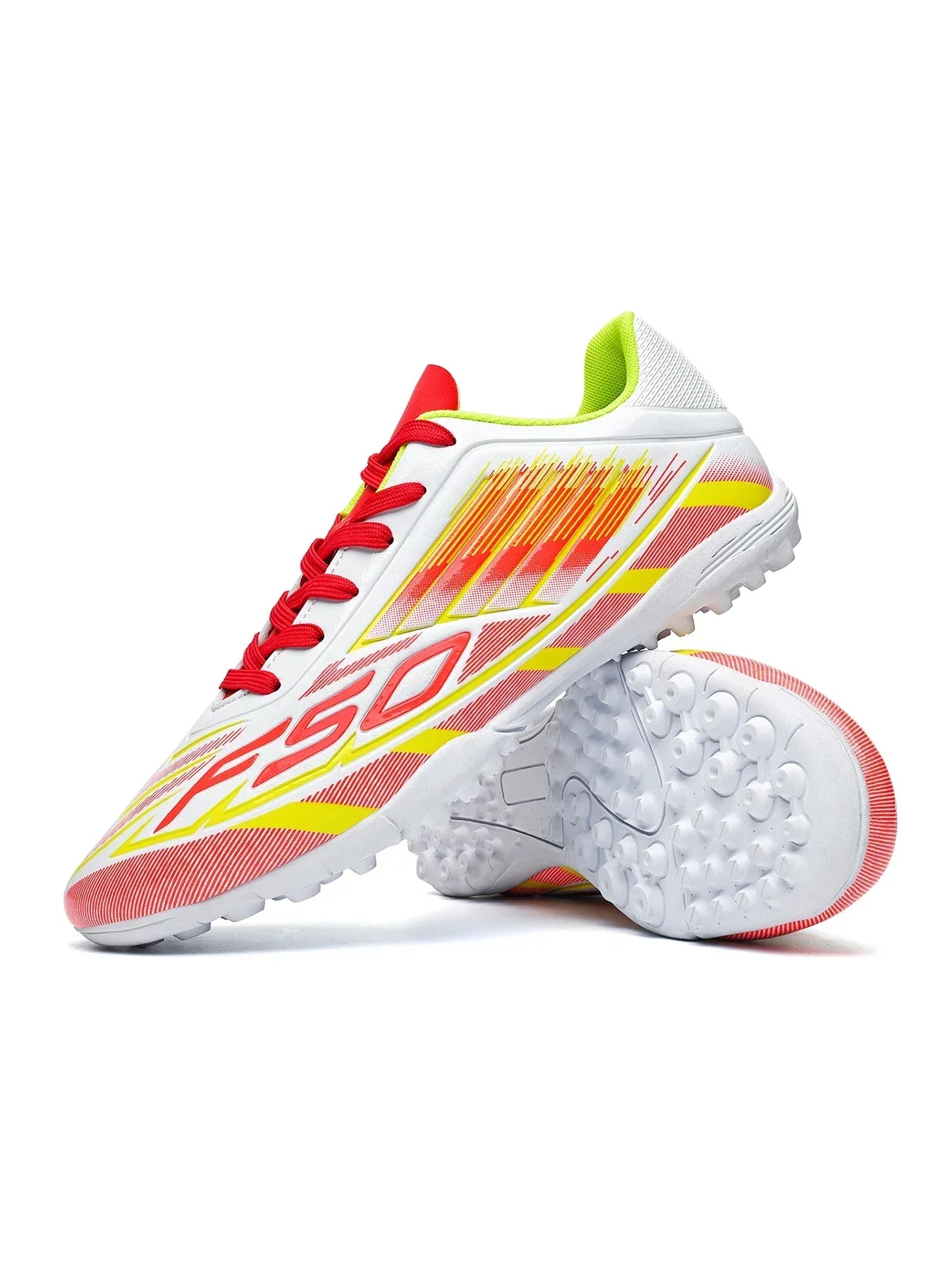 Men Women Kids TF Turf Soccer Cleats Training Wear Non-Slip Wear-Resistant PU Fabric Rubber Sole