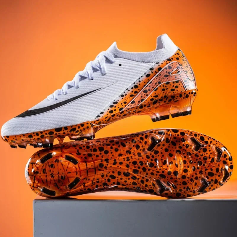 New Men Women Professional Football Boots Cleats Grass Training Match Sport Soccer Shoes FG/TF Ultra-light Non-slip Unisex