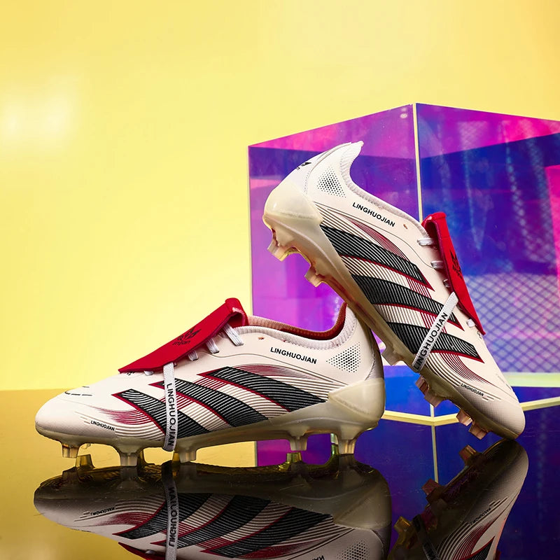 New Men Football Boots Non-Slip High-quality Soccer Shoes Grass Cleats High-top Futsal Sneakers Match Indoor Hot-selling Outdoor
