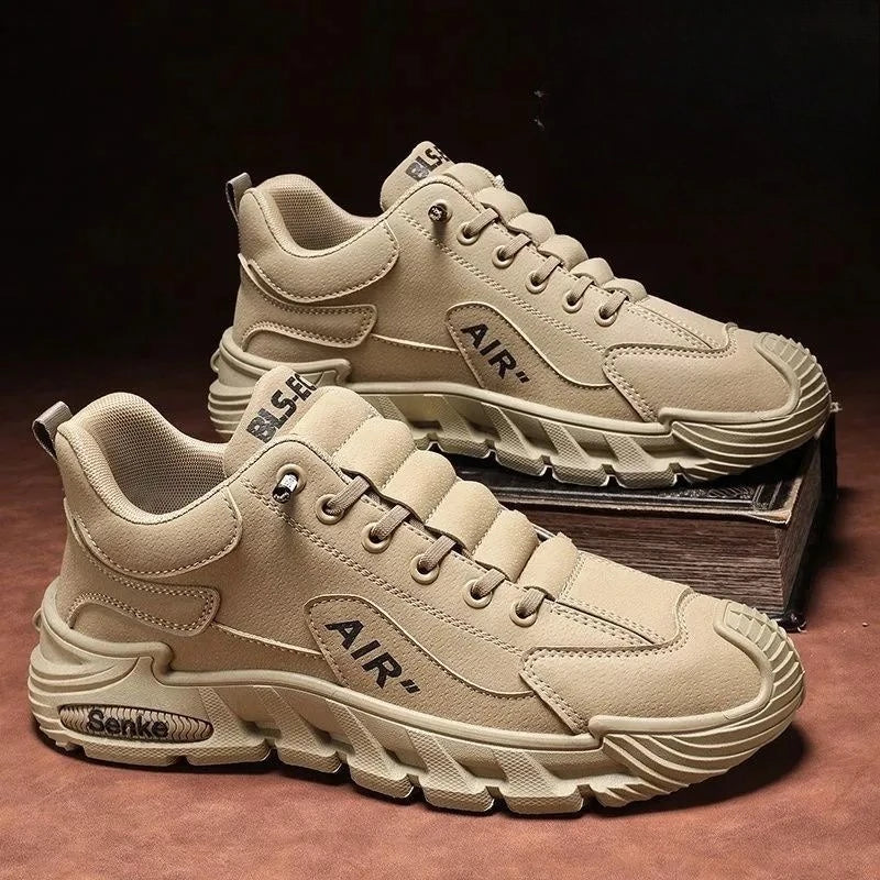2025 Fall Fashion Men's Casual Shoes Black Simple Breathable Board Shoes Wearable and Comfortable  EVA Jogging Shoes
