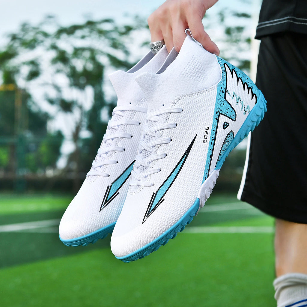 2026 New Men Women Football Shoes Outdoor Competitions Training Soccer Shoes Comfort Breathable Long Nails Anti Slip Sneakers