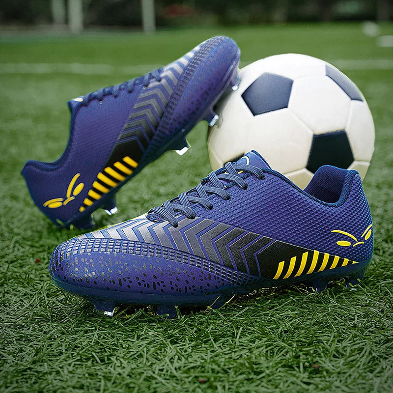 Anti Collision Soccer Cleats Simple Smooth Synthetic Upper Light Durable Flexible Sole Non Slip Grass Multi Scene Footwear