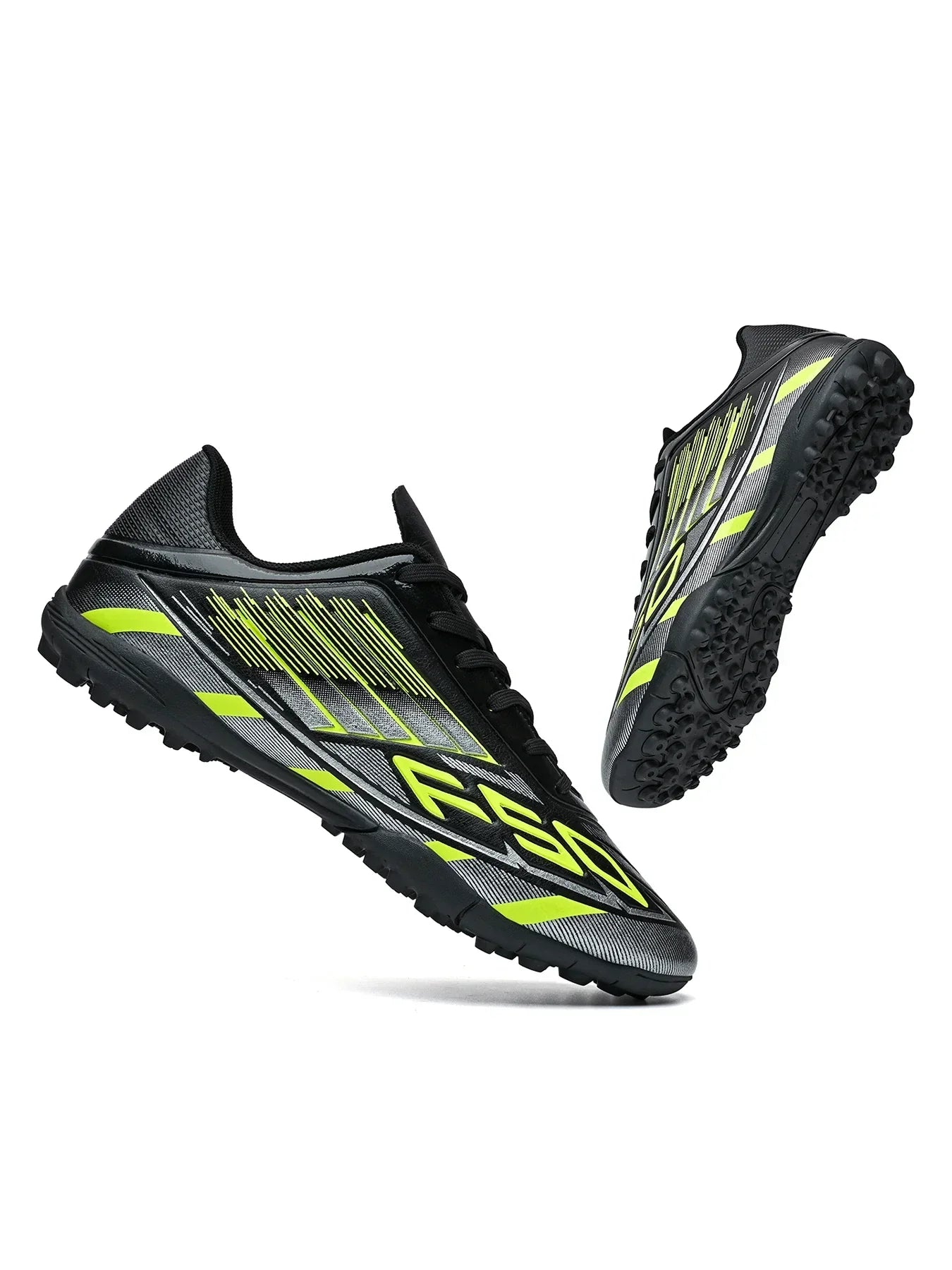 Men Women Kids TF Turf Soccer Cleats Training Wear Non-Slip Wear-Resistant PU Fabric Rubber Sole