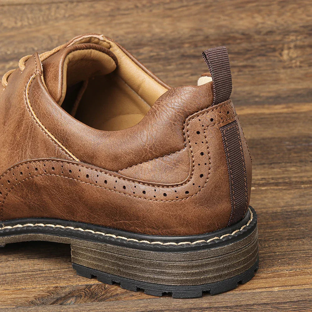 40-46 Size Men's Casual Leather Shoes Comfortable Fashion Brand 2025 Trendy Footwear