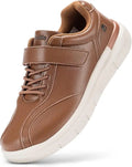 Men Wide Walking Shoes Casual Comfortable Oxford Shoe Lightweight Arch Support Non-Slip Leather Business Sneakers