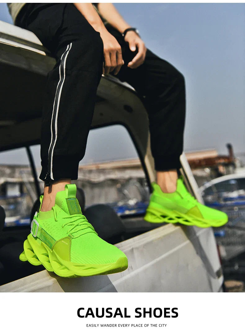 Sneakers Men Mesh Breathable Casual Men Shoes Unisex Light Soft Thick Sole Hole Couple Shoes Athletic Sneakers Women Shoes