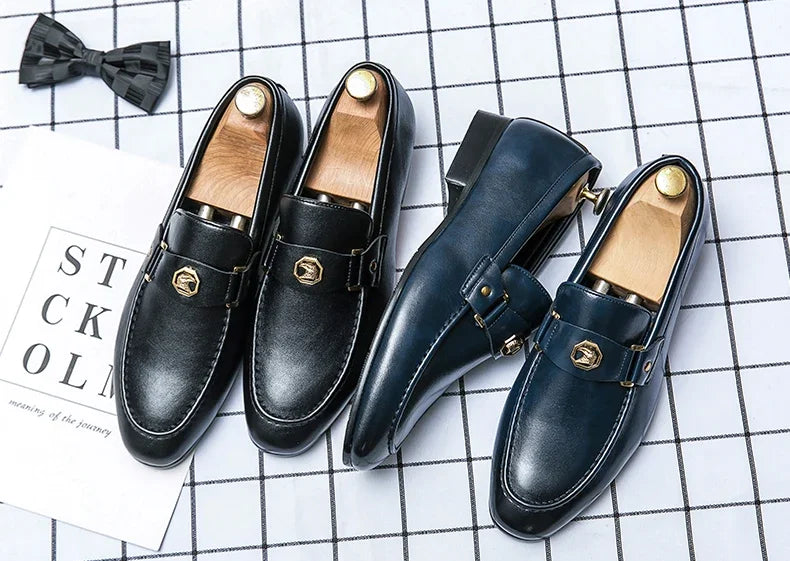 Luxury Men's Brown Dress Shoes 2025 Brand Oxford Shoes Man Social Casual Business Shoes Men Wedding Leather Shoe Zapatillas Male