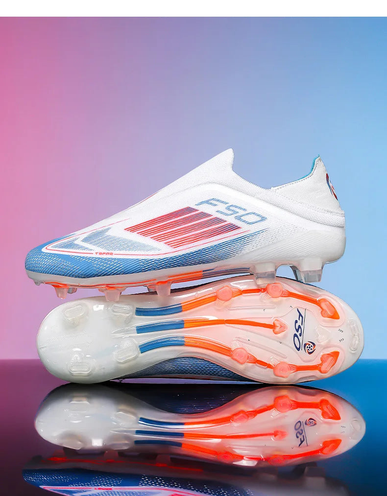 Men Soccer Shoes Training TF Football Boots Futsal Ultralight Match Long Spikes Breathable Indoor Sneakers Cleats Drop Shipping