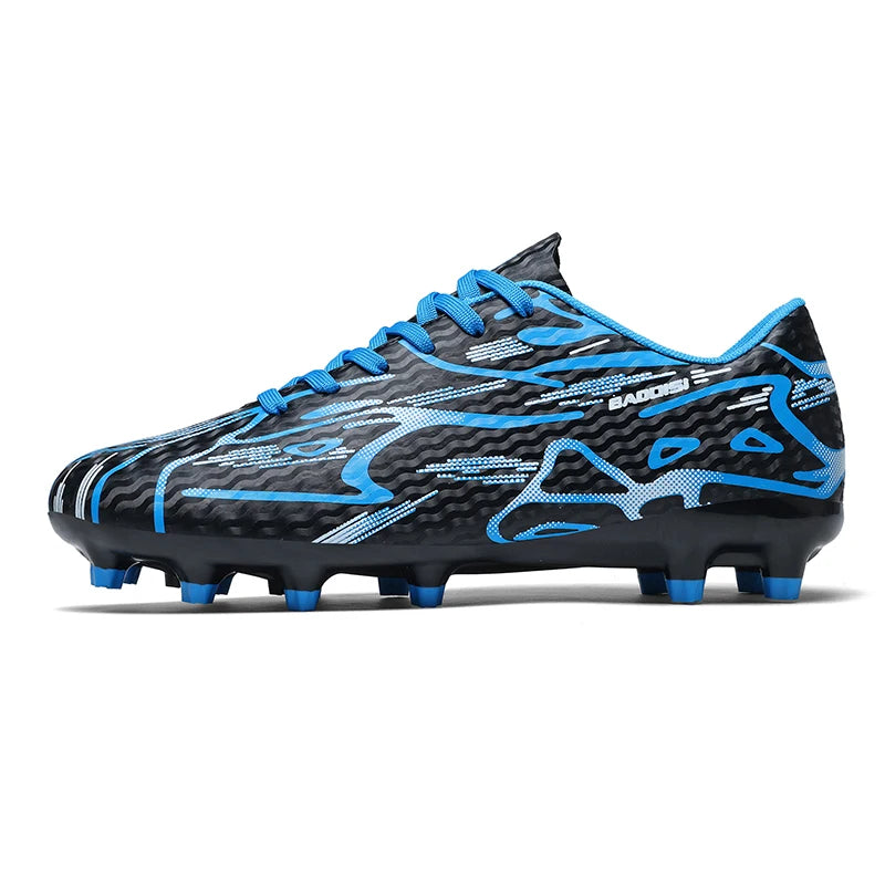 Unisex Men Women Youth FG Firm Ground Soccer Cleats Long Spikes Breathable Natural Grass Match Training Football Boots For Teen