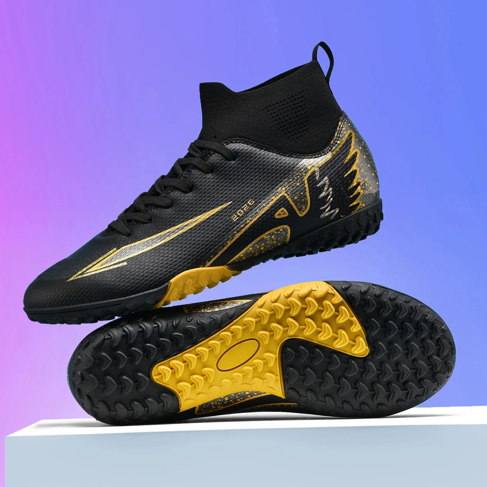 2026 New Men Women Football Shoes Outdoor Competitions Training Soccer Shoes Comfort Breathable Long Nails Anti Slip Sneakers