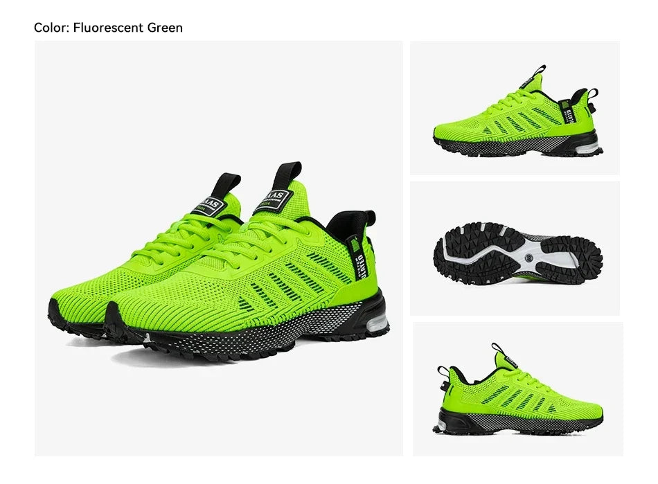 Professional Running Shoes For Men Lightweight Men's Designer Mesh Sneakers Lace-Up Male Outdoor Sports Tennis Shoe