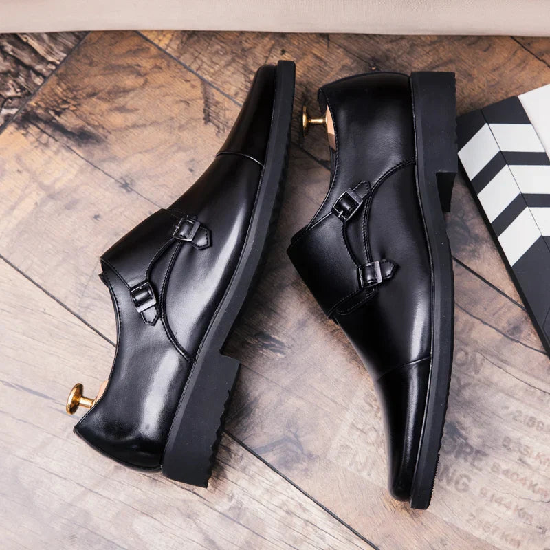 Men Oxfords Shoes Genuine Leather Luxury Men Dress Shoes Lace Up British Business Casual Shoes Men Wedding Shoes Chaussure Homme