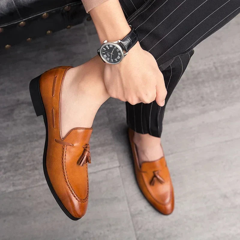 Men's Tassel Loafers Dress Shoes Business Leisure Driving Shoes Summer Outdoor Classic Fashion Famous Brand Luxury