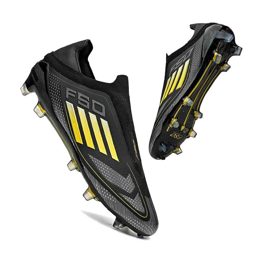New Men Soccer Shoes Outdoor Sport Football Boots Training Boys Breathable Cleats Adult Long Spikes Non Slip Match Comfortable