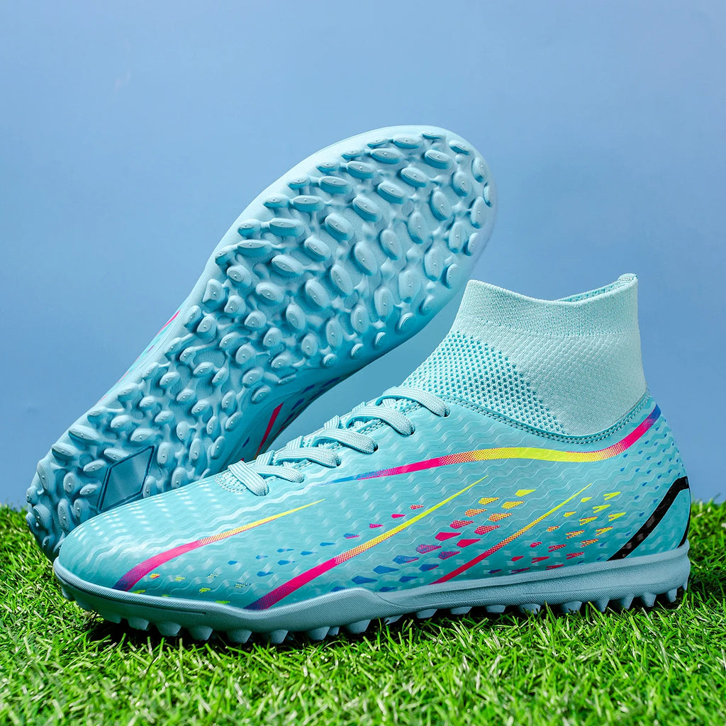 TF Turf Football Shoes Lightweight Flexible Non-Slip High Quality Comfortable Design for Men Women Kids and Youth Training Sport