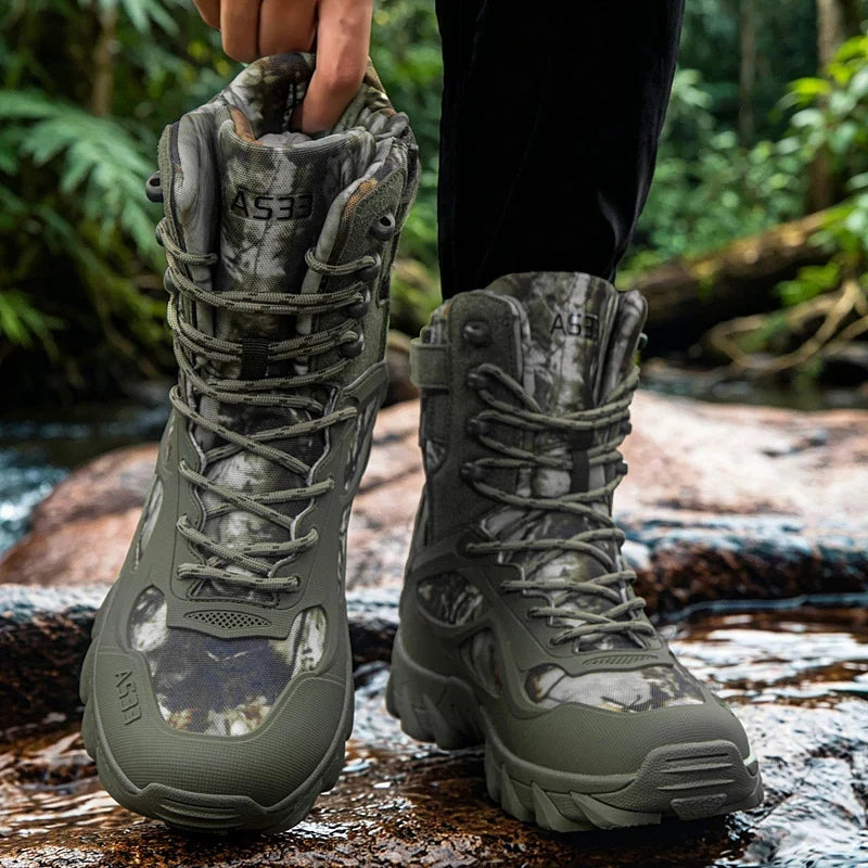 Men Tactical Boot Outdoor Ultrallight Safety Ankle Breathable Male Army Boots Lace Up High Quality Rapid Response Desert Boot