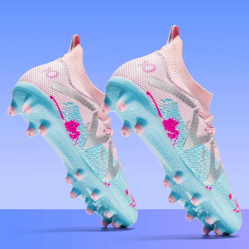 Men Non-slip Football Boots Unisex Professional Soccer Shoes Sports New Cleats Drop Shipping Ultralight Breathable Futsal