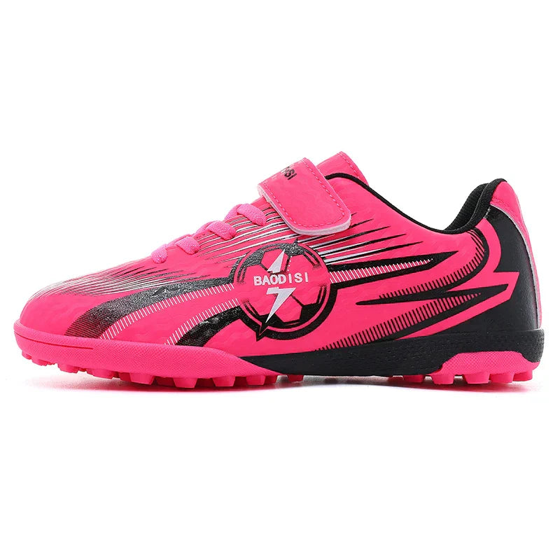 Youth Kids Professional Soccer Cleats Football Boots Non Slip Breathable Lightweight Training Shoes Boys Girls Match Sneakers