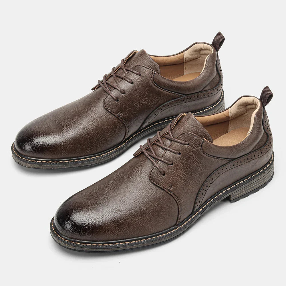 40~46 Casual Shoes Men Fashion Brand Comfortable 2024 Leather Shoes Men #KD726