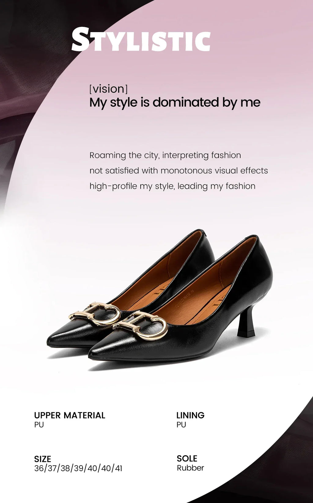 Women's High Heels New 4cm Black Simple Business Women's Shoes Evening Party