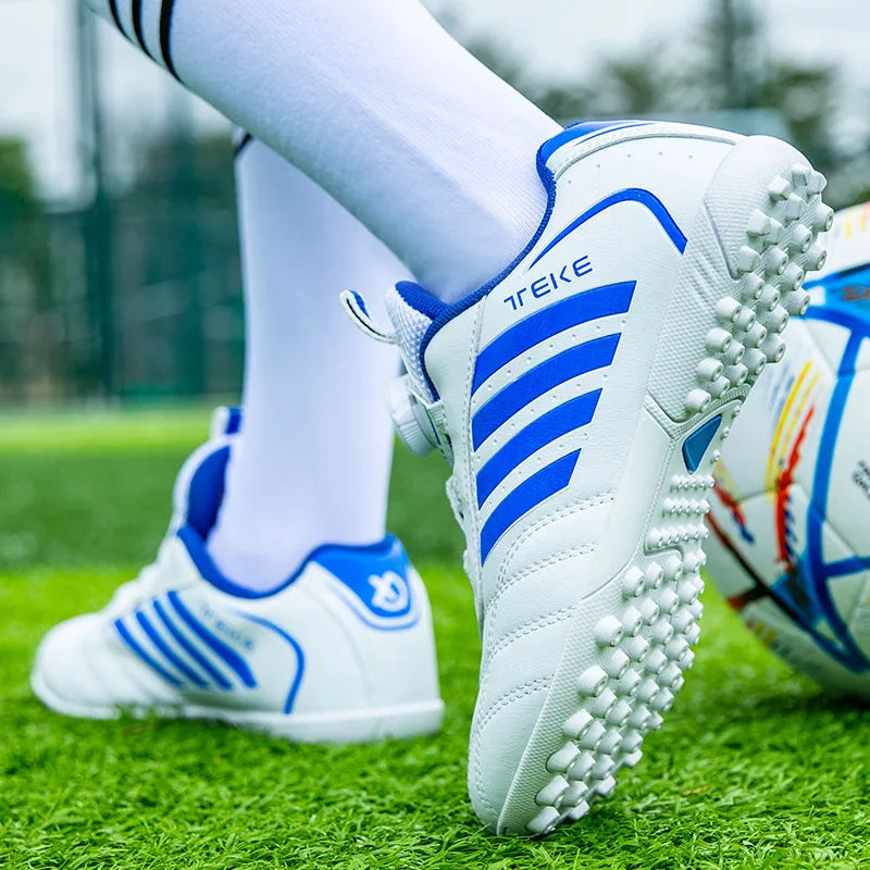 Personality Stylish And Comfortable Boys Girls Training Game Sneakers Indoor Outdoor Lawn Youth Student Soccer Shoes 29-39#